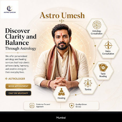 Astro Umesh offers expert astrology consultation, Vastu guidance, tarot reading, tantra, and heal… post image