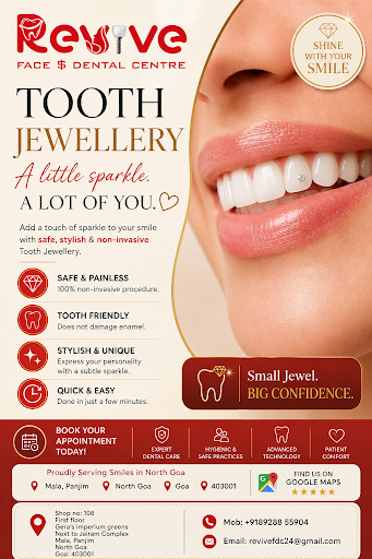 ✨ Add a sparkle to your smile with premium Tooth Jewellery at Revive Face & Dental Centre post image
