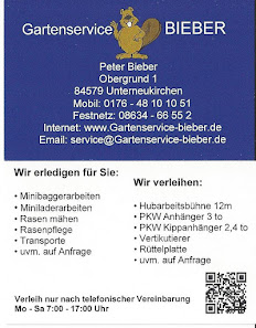 Gartenservice-Bieber Obergrund 1, 84579 Unterneukirchen