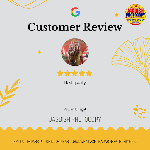 Pawan Bhagat loved the exceptional service at JAGDISH PHOTOCOPY, a reliable print shop near me in… post image