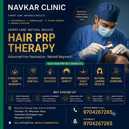Transform Your Hair with Advanced PRP Therapy at NAVKAR Clinic post image