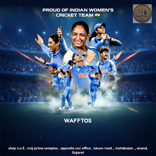 Welcoming the champions of Indian women's cricket team to Anand's sweet haven, Wafftos! As they c… post image