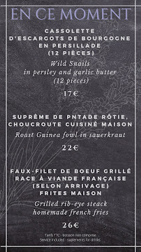 Menu Hôtel Restaurant Le Provence Brignoles Page 3