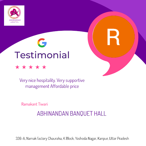 Ramakant was thrilled with the exceptional service at ABHINANDAN BANQUET HALL in Kanpur. Experien… post image