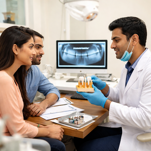 Thinking about replacing a missing tooth with a dental implant? At bahl dental clinic and implant… post image