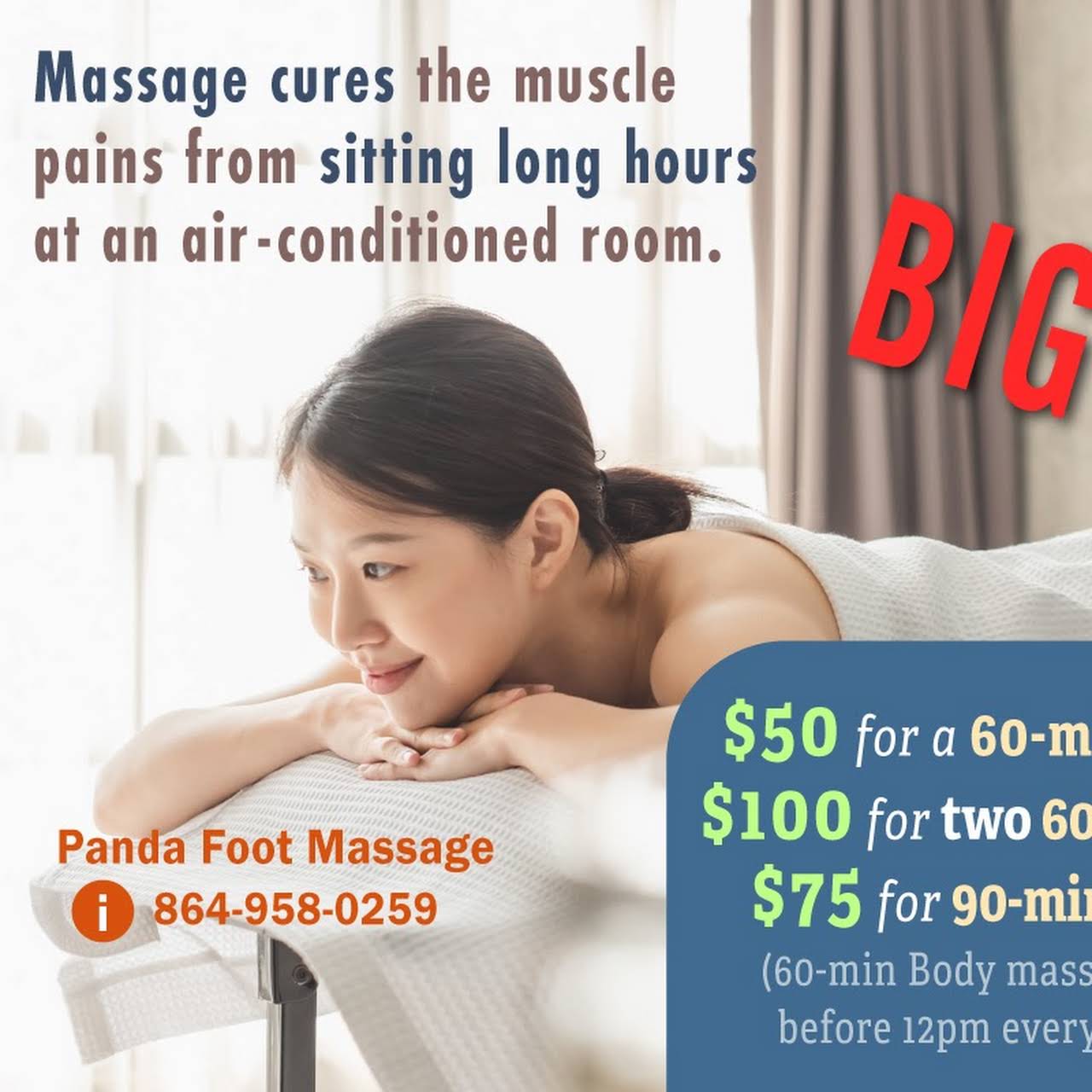 PANDA FOOT MASSAGE Massage Spa in Anderson