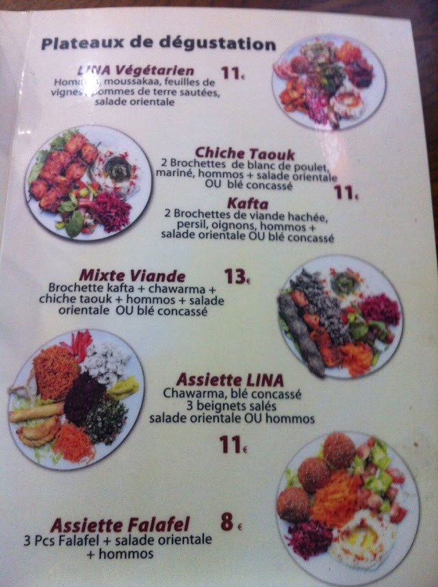 LINA RESTAURANT LIBANAIS SYRIEN