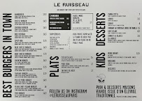 Menu Le Ruisseau- PARIS 14 Page 2