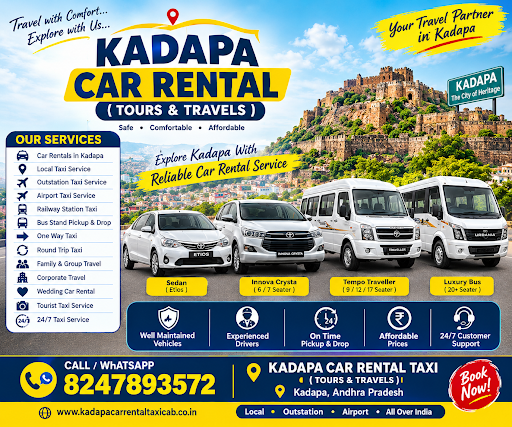 🚕 CAR RENTAL KADAPA CABS TAXI post image