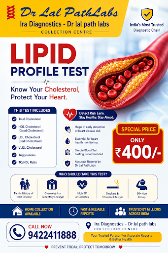 Take charge of your heart health with a Lipid Profile Test at Ira Diagnostics – Dr Lal PathLabs C… post image