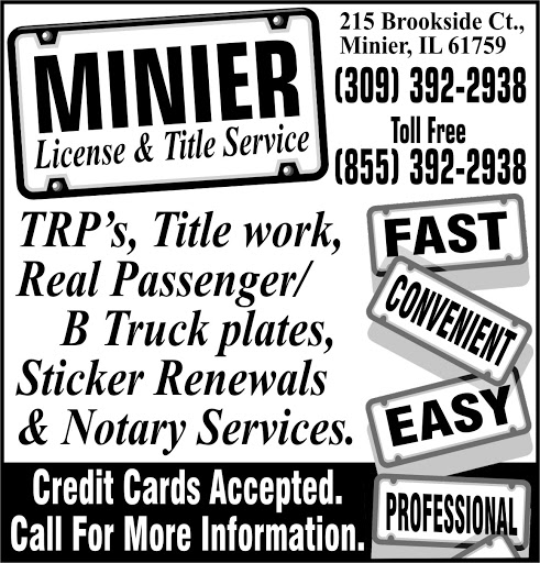 Minier License & Title Services Logo