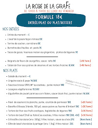 Menu La Robe de la Girafe - Bistrot Paris 11 Page 15
