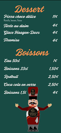 Menu Délice pizza Page 3