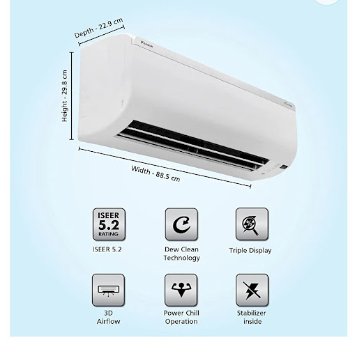 Daikin Airconditioner 1.5 Tr Inverter RS 2999/ post image