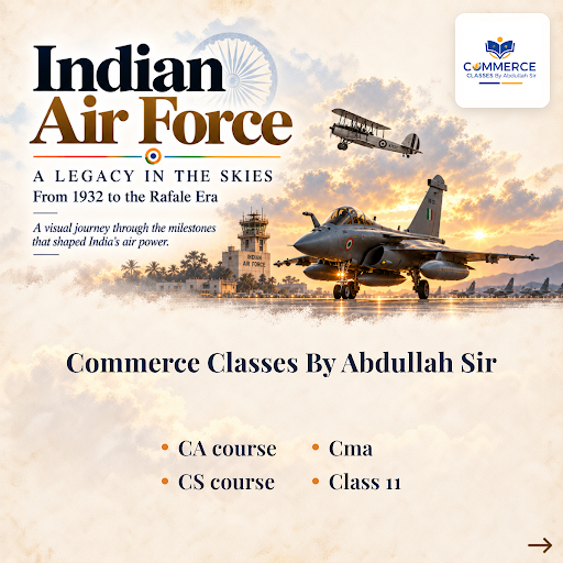 Celebrating Indian Air Force Day with gratitude and respect. At Commerce Classes by Abdullah Sir,… post image
