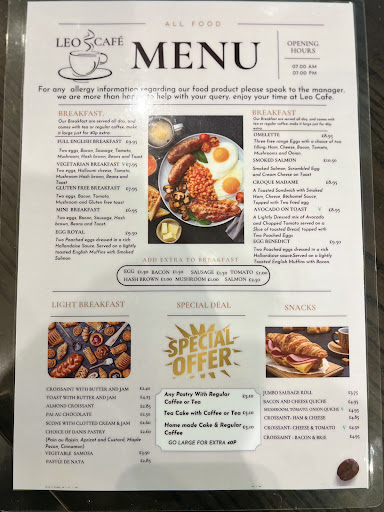 Leo cafe new menu  post image