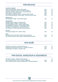 Menu La Pension du Moulin - Hôtel restaurant 3 étoiles Page 10