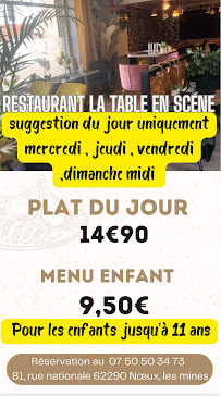 Menu La table en scène Page 1
