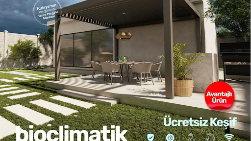 ETS VİZYON YAPI OTOMASYON alüminyum sistemleri. Albertgenau Cam balkon. Bioklimatik pergole. Fotoselli kapı. Sineklik