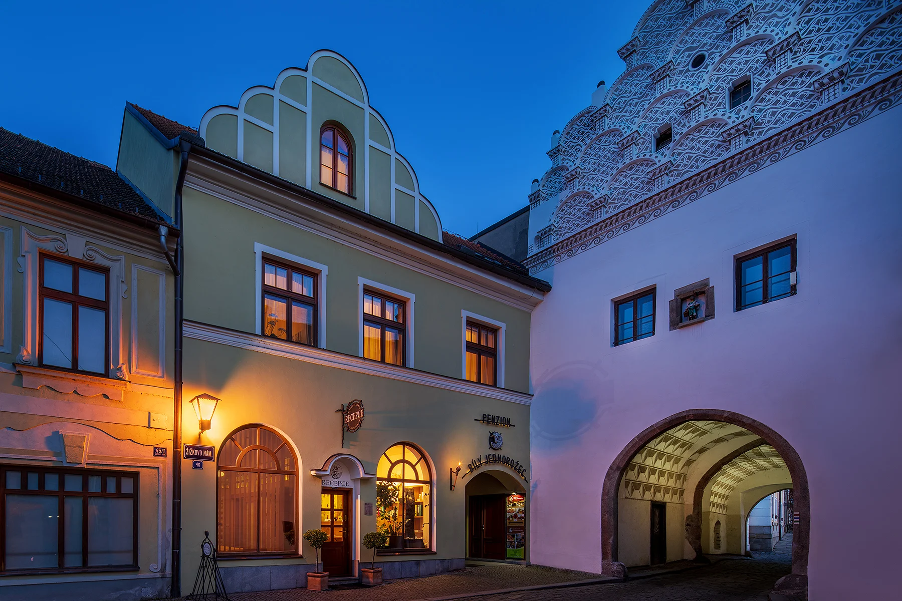 Hotel a lazebna Bílý jednorožec