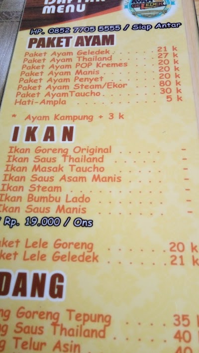 Photos of ayam GELEDEK