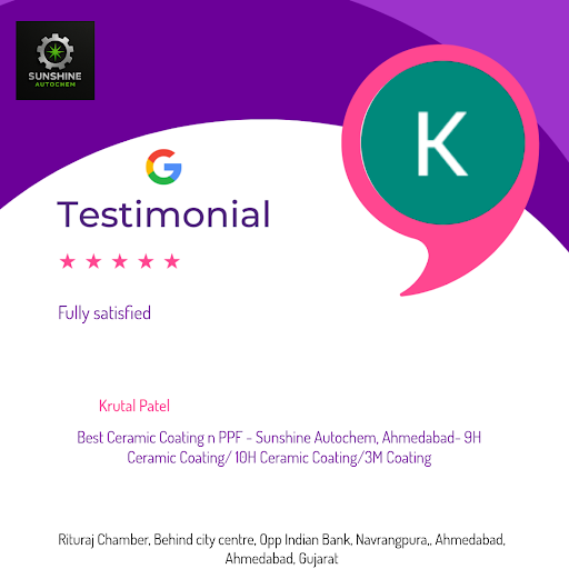 Krutal raves about his exceptional experience at Best Ceramic Coating n PPF - Sunshine Autochem,…