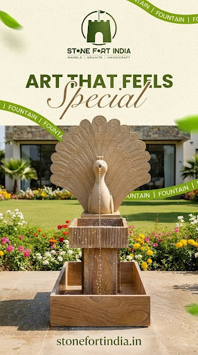 ✨ Elegant Stone Fountain for Your Dream Space | Stone Fort India ✨ post image