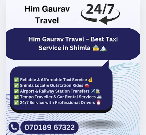 Him Gaurav Travel – Best Taxi Service in Shimla 🚖🏔️ post image