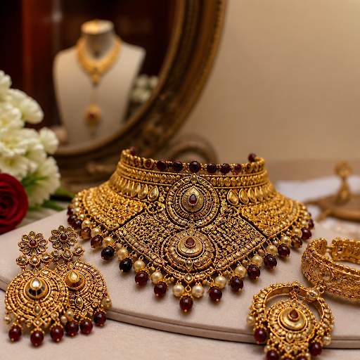 Your wedding look deserves jewellery that makes you feel royal. At Kanak Abhushan in Lashkar, Gwa… post image
