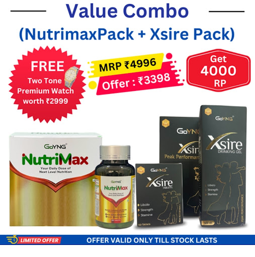Special Combo Pack of Nutrimax Pack and Xsire Pack (one set each) with Bumper 4000 RP for limited… post image