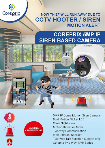 Siren based cctv camera installation services available in Lucknow . post image