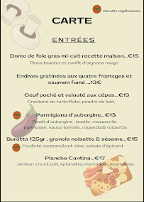 Menu Restaurant La Cantina / Pinzzeria/ brasserie italienne Page 7