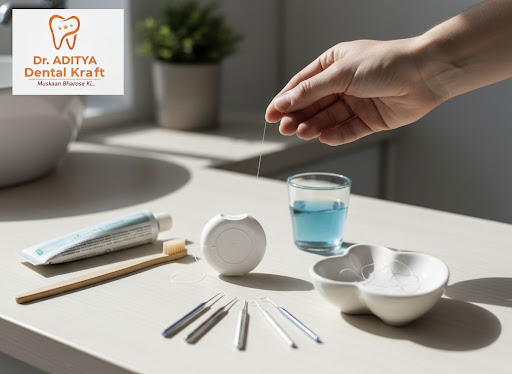 Most people brush twice a day, but skip flossing. At Dr. Aditya Dental Kraft in Ghaziabad, we see… post image