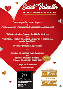 Menu La Villa Mondénard Page 4