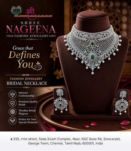 Discover a wide range of bridal fashion jewellery necklaces at Shree Nageena Fashion Jewellery. P… post image