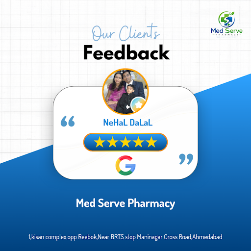 NeHaL DaLaL's exceptional experience at Med Serve Pharmacy in Ahmedabad! We're thrilled to have e… post image