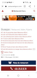 Photo n°40 de Ristorante pizzeria Giuseppe à Maisons-Alfort (Pizzeria)