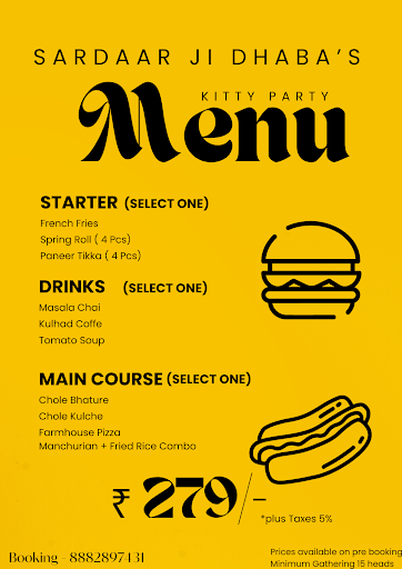 Sardaar Ji Special Kitty Party Menu ! post image
