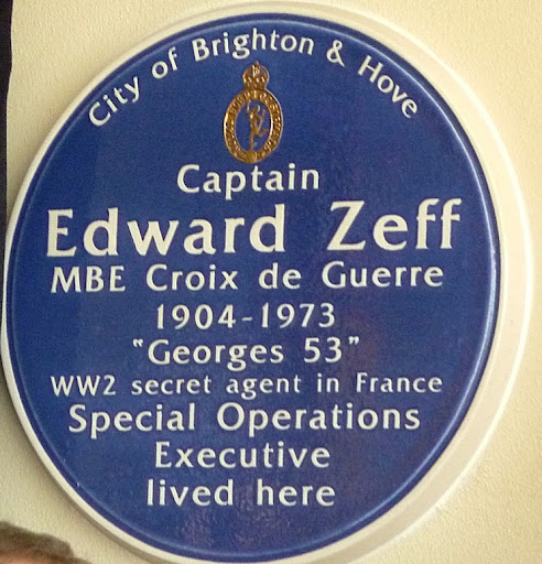 Embassy Court with plaque - secret agent Edward Zeff - Thumbnail