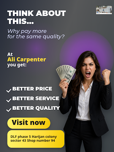 Ali Carpenter offers custom carpentry solutions including modular kitchen almari and stylish Bat…