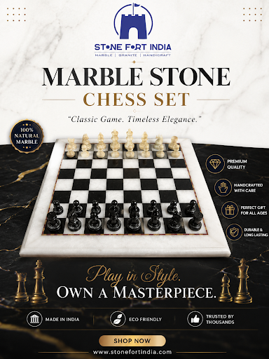 ♟️ Elevate your game with our premium Marble Stone Chess Set! post image