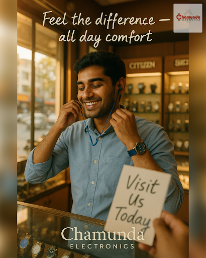 Stay connected with the best-selling Neckband from Chamunda Electronics in Virar! Enjoy crystal-c… post image