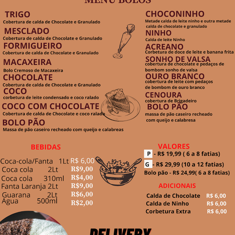 Fábrica de Bolos - Bolos, Doces e Pizzas