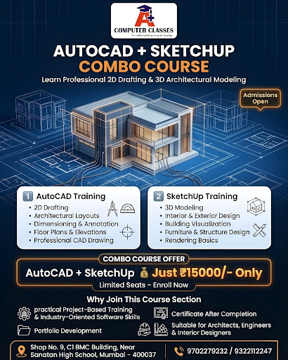 🚀 AutoCAD + SketchUp Combo Course – Admissions Open in Mumbai post image