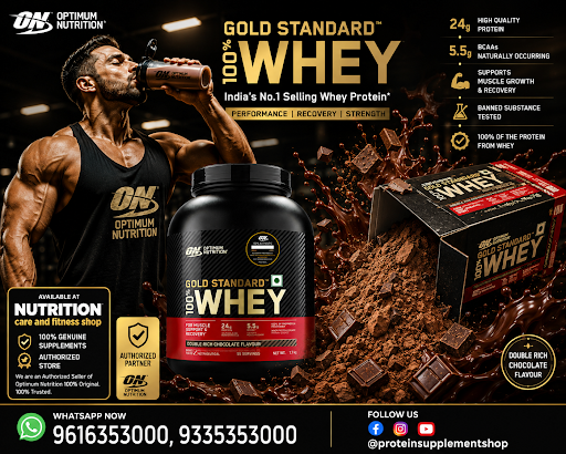 Optimum Nutrition 100% whey protein  available at Protein Supplement shop in Lucknow, protein sho… post image