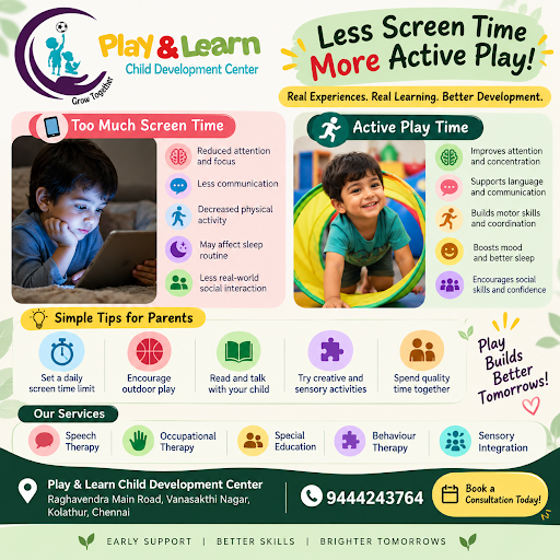 🌈 Less Screen Time, More Active Play! | Child Development in Kolathur, Chennai post image