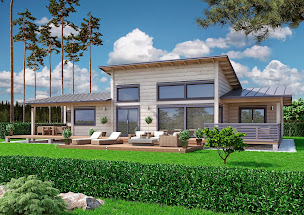 Photo n°1 de KIT MAISON BOIS MASSIF - Kontio Aquitaine & Midi-Pyrénées à Gelos (Constructeur de maisons en bois)