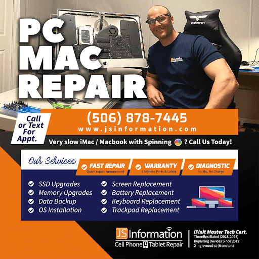 JS Information - Cell Phone & MacBook Repair Moncton Gallery - Canada