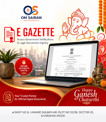 OM Sairam Enterprises offers assistance with E Gazette, PAN cards, passports, Udyam registration,…