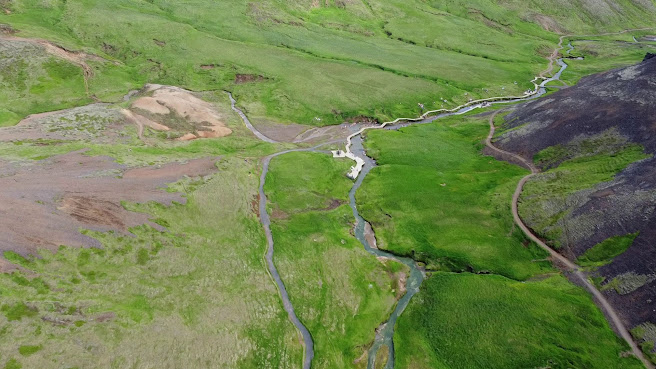 Reykjadalur Hot Spring Thermal River by null